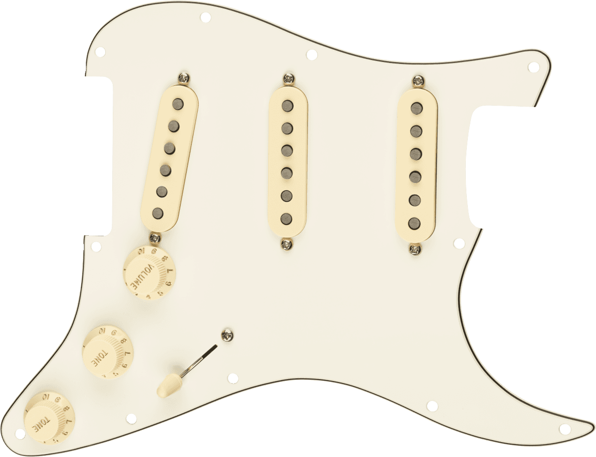 Fender Golpeador Pre-Wired Strat Tex-Mex SSS White