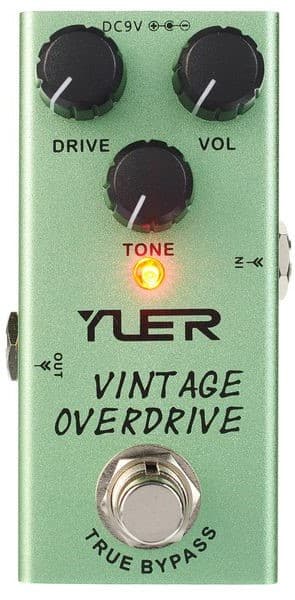 YUER VINTAGE OVERDRIVE Pedal de efectos para guitarra eléctrica
