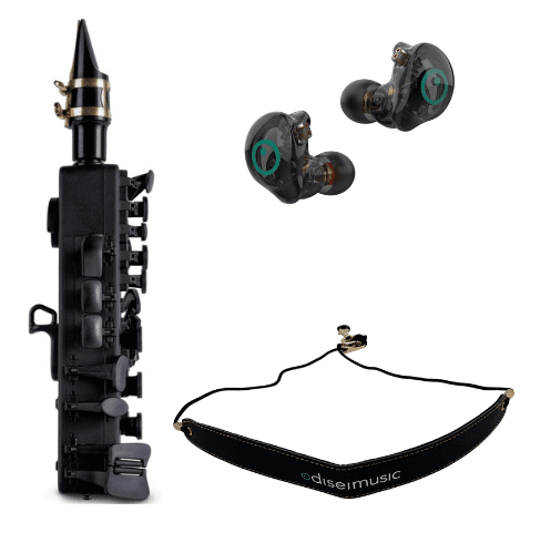 Travel Sax 2 Black KIT + Auriculares + Correa
