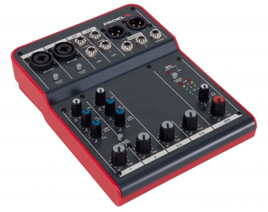 Proel MQ6. Mezclador Compacto de 6 Canales