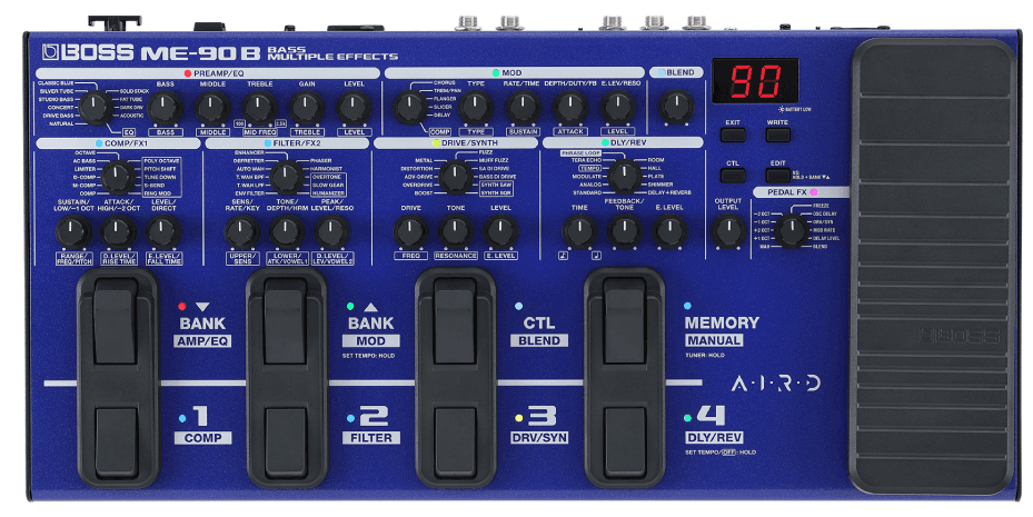 Boss ME-90B Pedalera Efectos Bajo