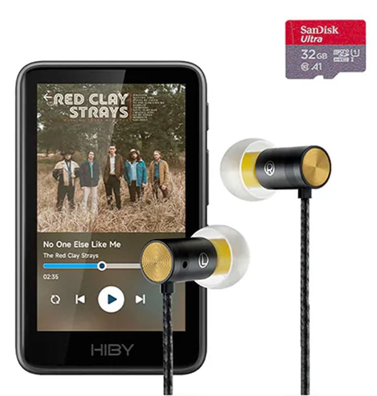 HIBY R1 Negro Set Incluye Auriculares y Micro SD