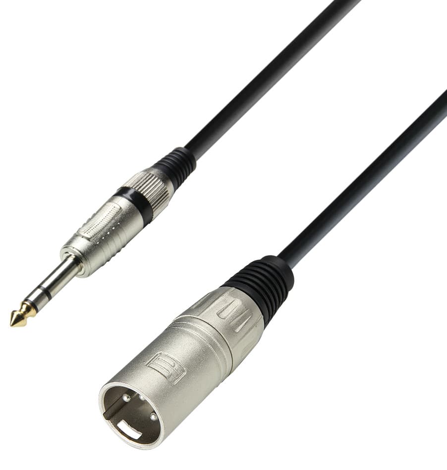 ADAM HALL Cable XLR Macho a Jack Stereo 6.3 1 Metros RF:547