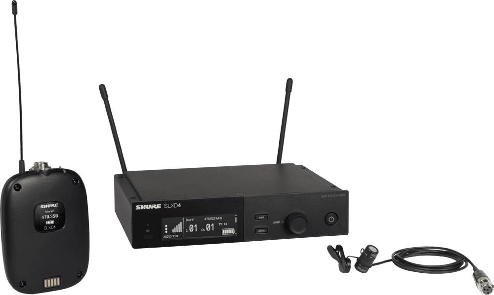 SHURE SLXD14E/83 H56 Sistema inalámbrico de Solapa UHF 