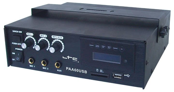 LTC PAA 60USB Amplificador de Megafonia