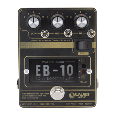 Walrus Audio EB-10 BLACK Pedal Preamp