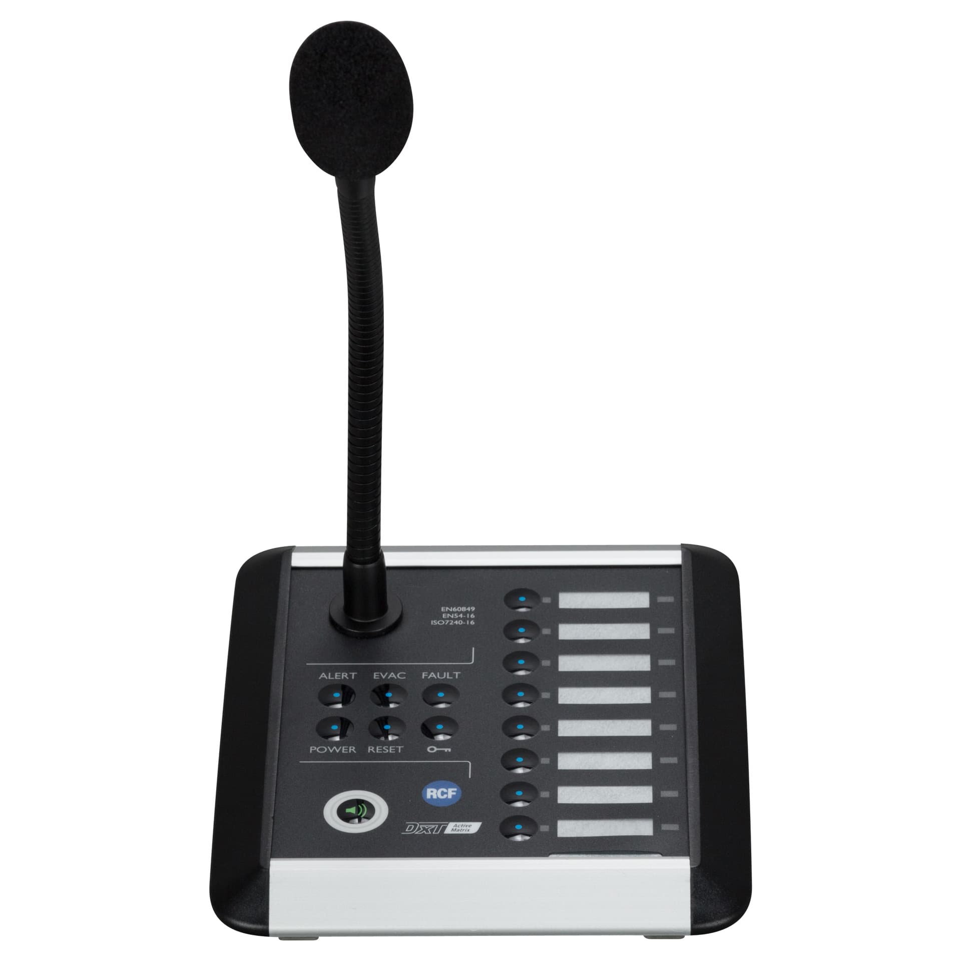 RCF BM 7608 Consola Emergencia con Micrófono