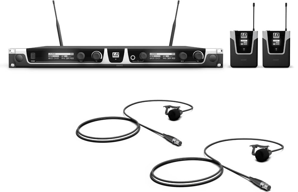 LD SYTEMS U506 BPL2 Sistema inalámbrico con 2 x Petaca y 2 x Micrófono Lavalier