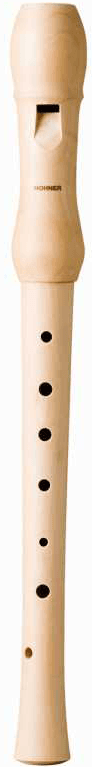 Hohner 9533 Flauta Madera Arce Digitación Alemana 2 Piezas