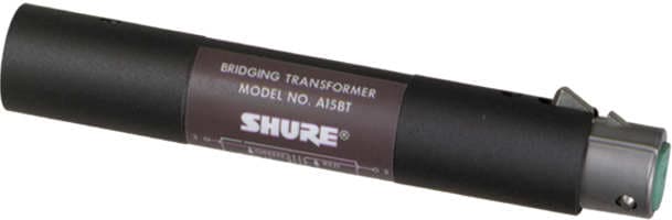 SHURE A15BT Transformador Adaptador de Impedancia. XLR m XLR h
