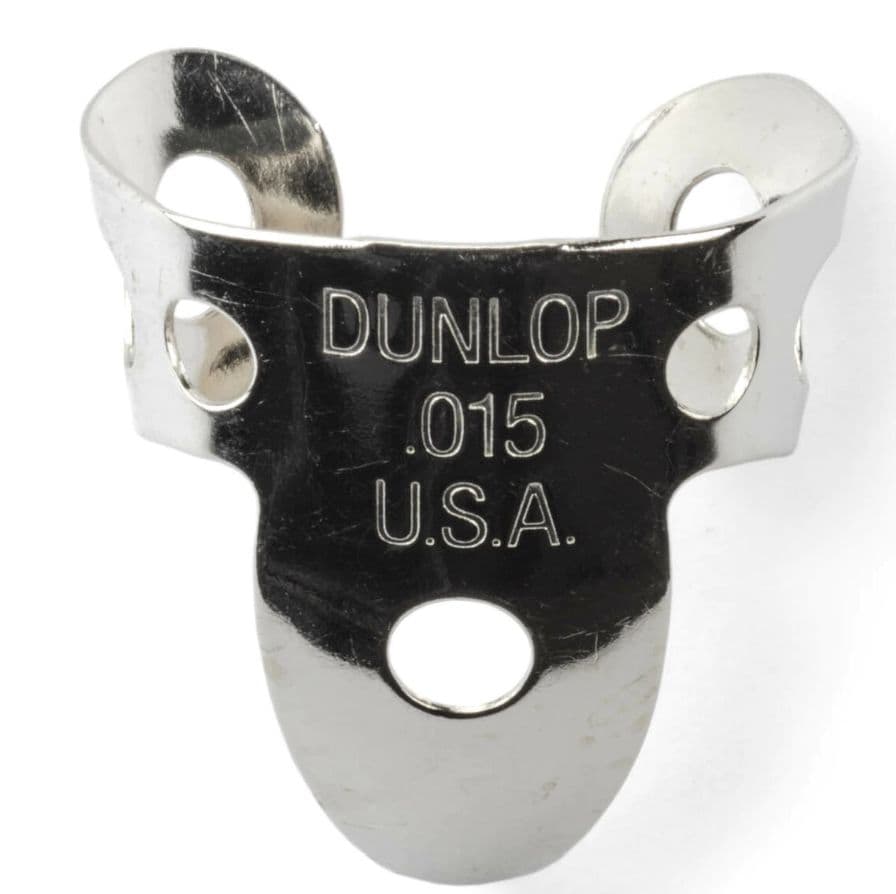 Dunlop Uñero Dedo y Pulgar Niquel 0,015 IN Pack de 5 Un.