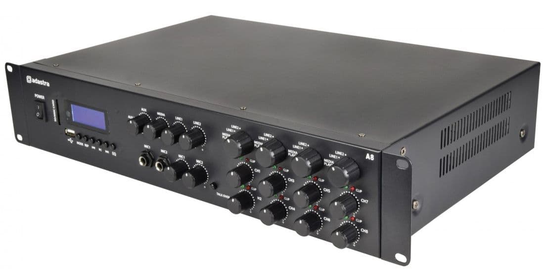 Adastra A8 Amplificador Multicanal Profesional