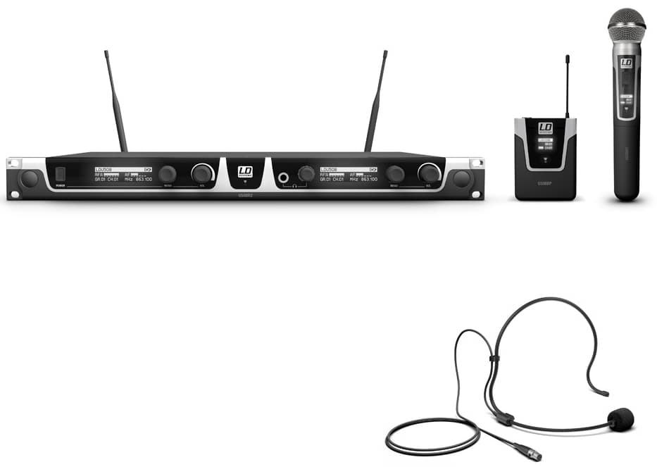 LD SYTEMS U508 HBH 2 Sistema inalámbrico Doble