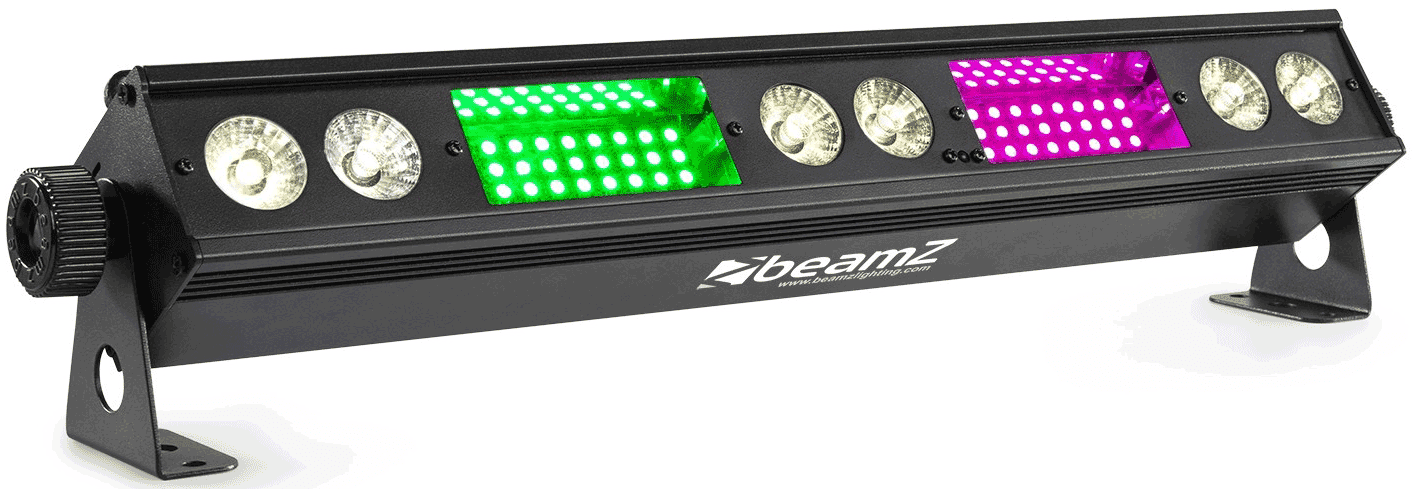 Beamz LSB340 Barra Led de Strobo Con 2-en-1 RGB 150573