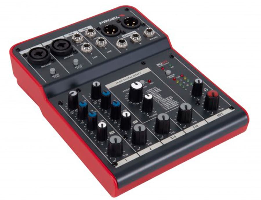 Proel MQ6FX. Mezclador Compacto de 6 Canales con FX