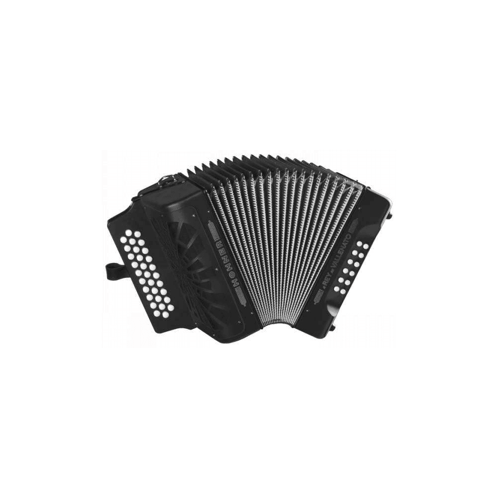 Hohner Acordeón Rey Vallenato GCF A-4922 Negro