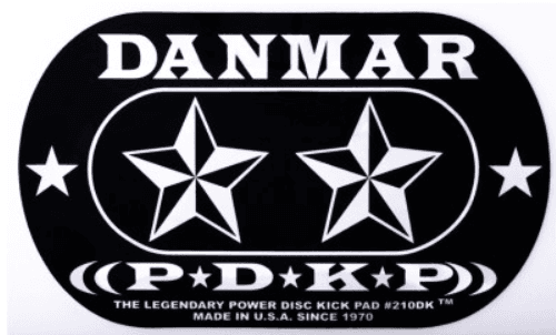 Danmar Percussion Double kick bass drum impact pad Stars Refuerzo para parche de bombo