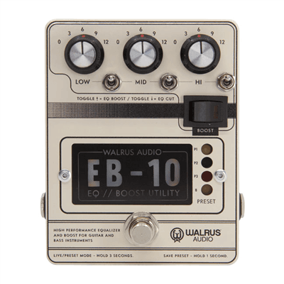 Walrus Audio EB-10 CREAM EB-10 Cream Pedal Preamp