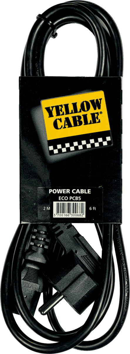 Yellow Cable ECO-PCB5 Cable de Corriente 2m