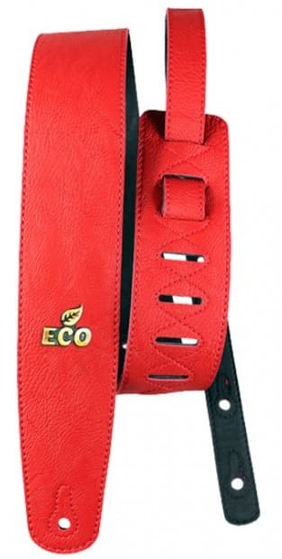 Basso ECO04 Correa Para Guitarra Y Para Bajo Serie Eco Vegana Roja