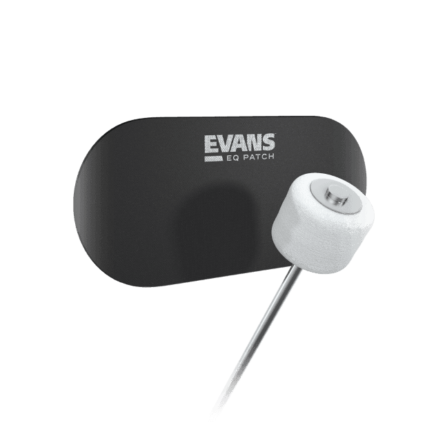 Evans EQPB2, Patch, Refuerzo Bombo, Para Pedales Dobles, Color Negro