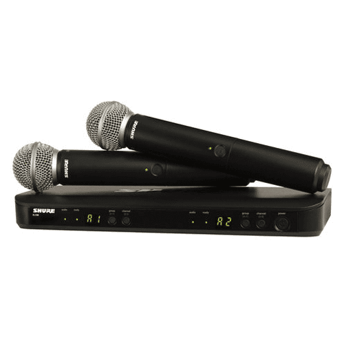 SHURE BLX288 SM58 H8E Micrófono inalambrico Dual de Mano