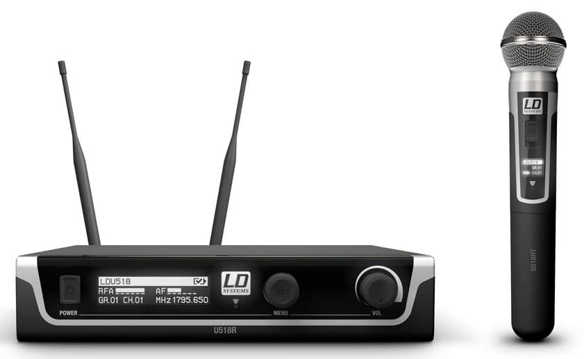 LD Systems U518 HHD Sistema Inalámbrico con Micrófono de Mano dinámico