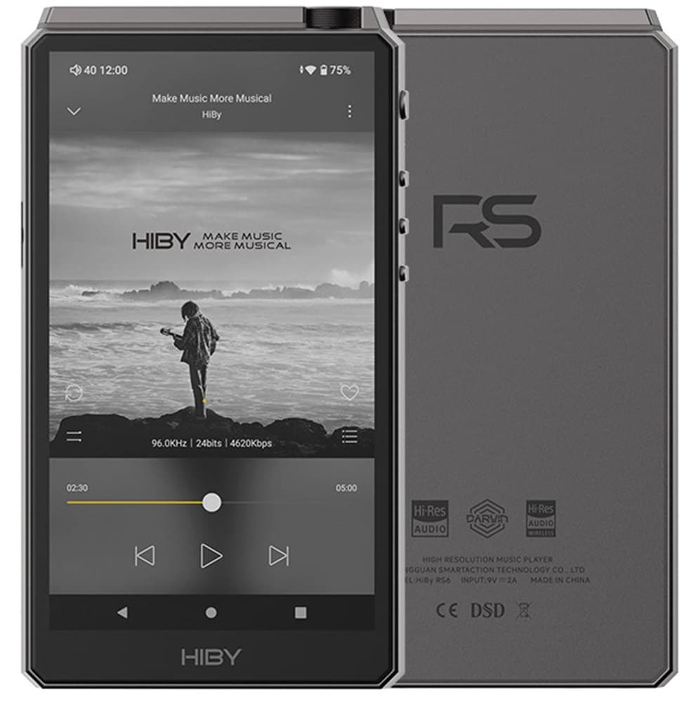 HIBY RS6 Gris Reproductor Hi Res con DAC R2R