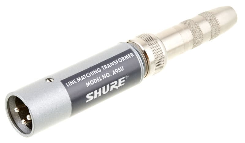 SHURE A95U Transformador Adaptador de Impedancia Reversible. XLR m Jack h