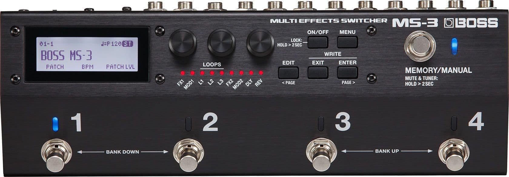 Boss MS3 Pedal Switcher Multiefectos