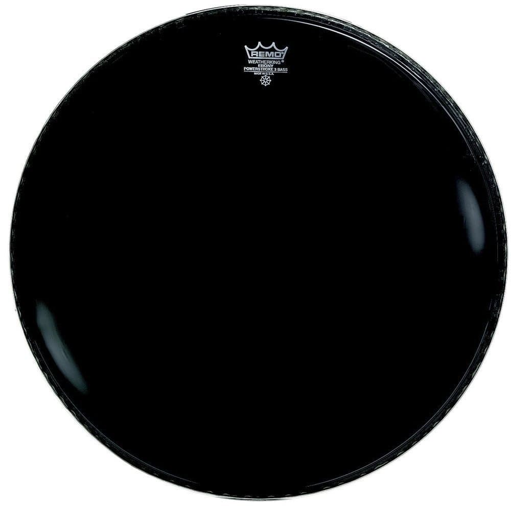 Remo 812864 Powerstroke 3 Ebony 24 Pulgadas P3-1024-ES Parche Bombo