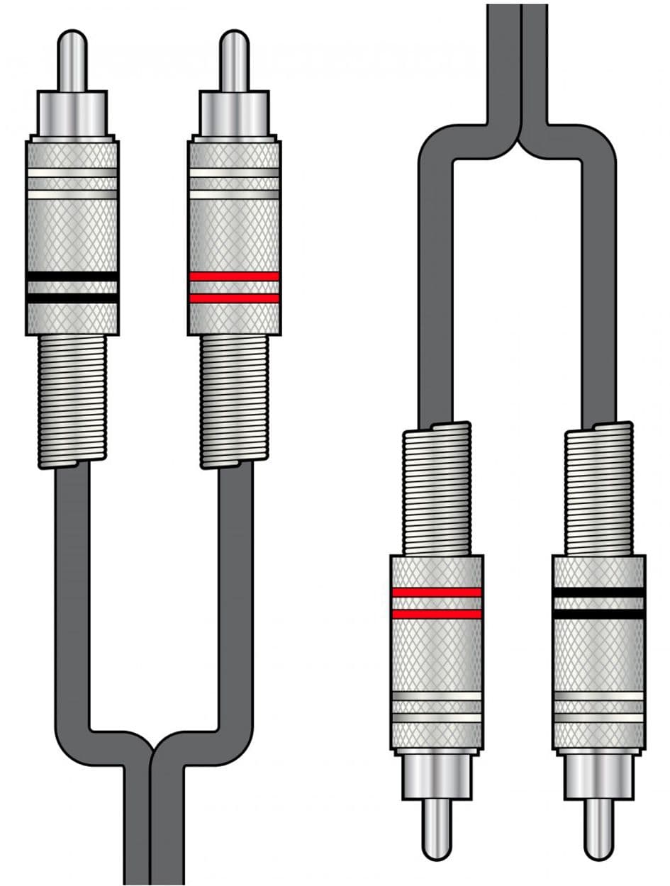 Chord Cable 2 RCA Macho - 2 RCA Macho 3 Metros