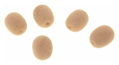 DPA DUA0531F Pack de 5 Antivientos de Espuma Pequeños Beige