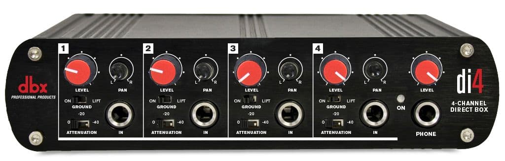 DBX DI4 Caja directa de 4 canales
