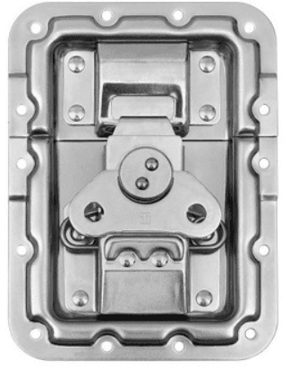 Adam Hall Hardware 172572 - Cierre de Mariposa grande con Paso Perfil Profundidad 9 mm con Protección remachada