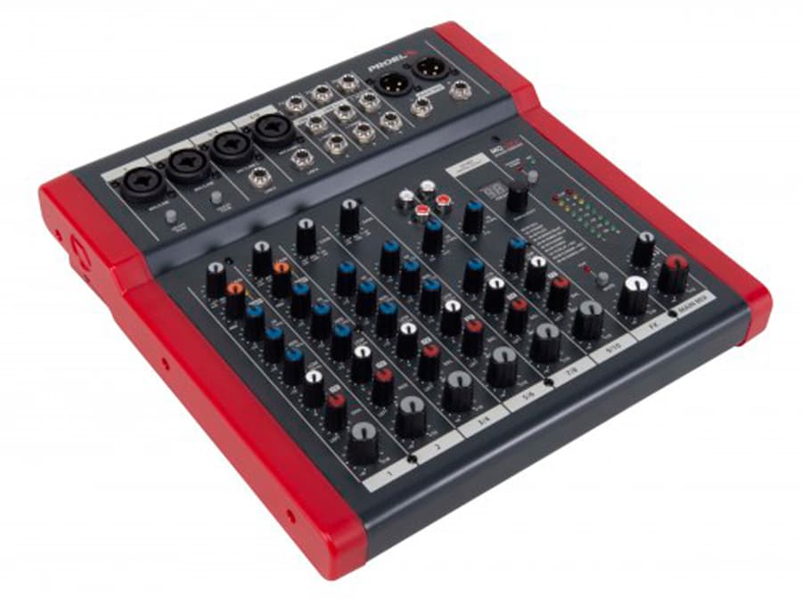 Proel MQ10FX. Mezclador Compacto de 10 Canales con FX