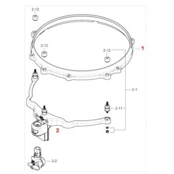 Tama mqm13 para tom 13 - cromado