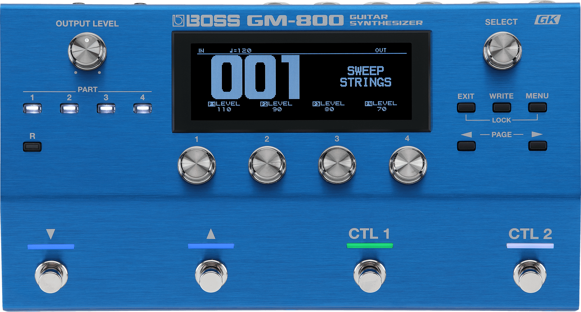 Boss GM-800 Pedal Sintetizador de Guitarra y Bajo