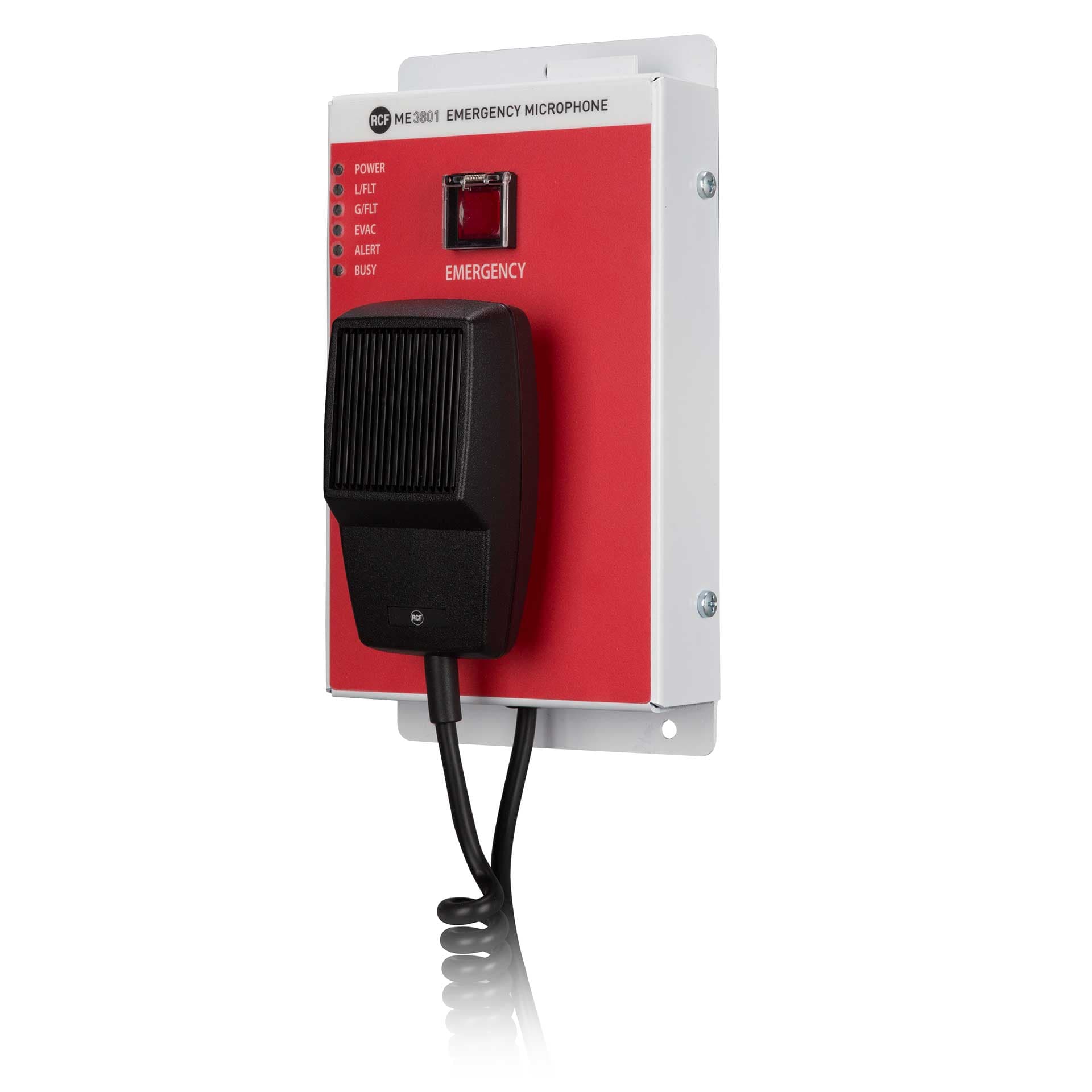 RCF ME 3801 Micrófono Emergencia para Montaje en Pared