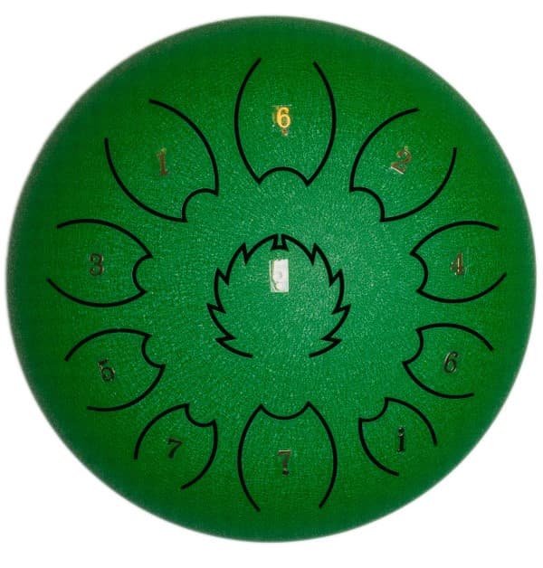 FZONE Steel Tongue Drum F-Zone STD611N Verde (6" 11 notas)