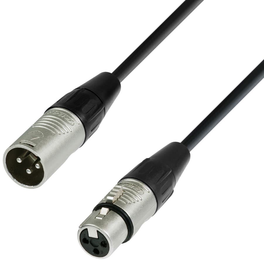 ADAM HALL Cable REAN XLR Macho a XLR Hembra 1,5 Metros