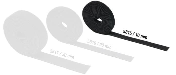 Adam Hall Hardware 5815 Cinta Velcro doble Cara 16 mm de ancho