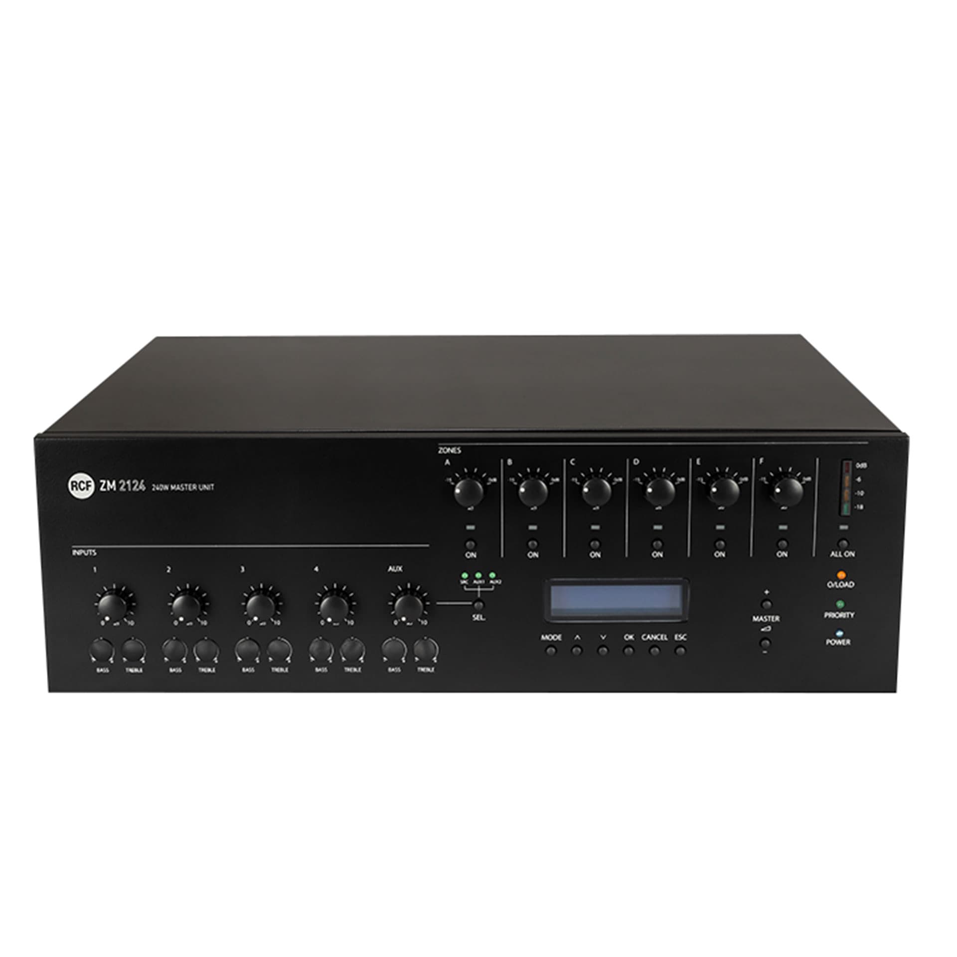 RCF ZM 2124 Amplificador 240V 6 Zonas