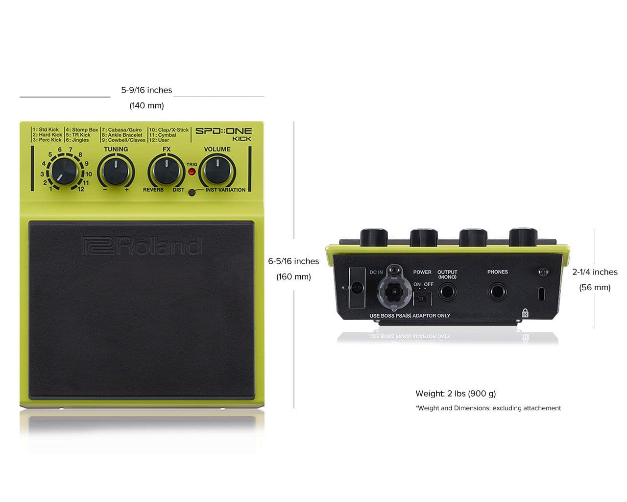 Roland SPD::ONE KICK Pad de percusion