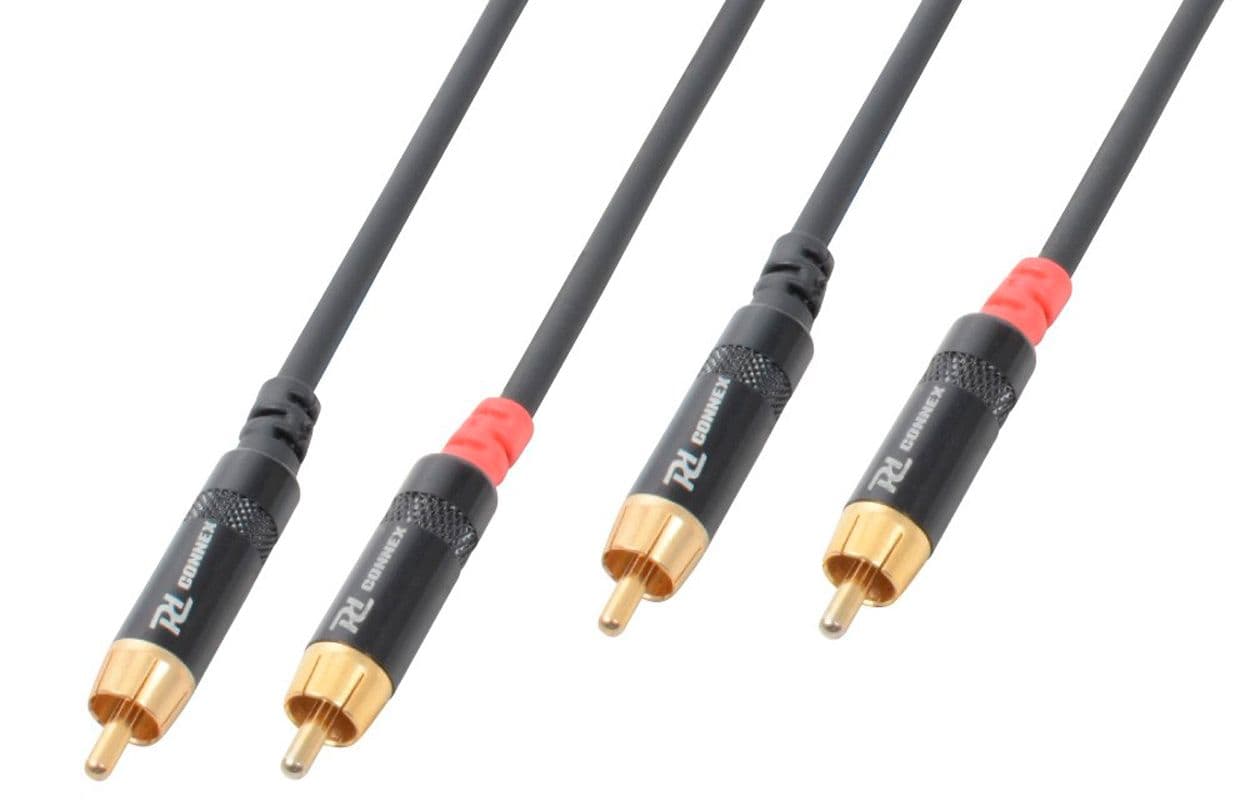 Power Dynamics CX94-05 Cable 2 x RCA Macho - 2 x RCA Macho 0,5 Metros