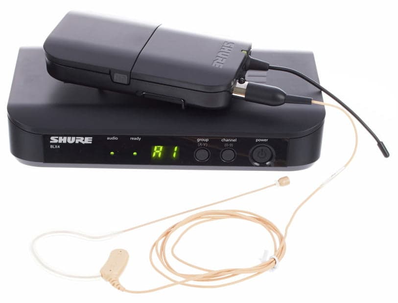 SHURE BLX14E MX153H8 Micrófono inalambrico de Diadema Presenter