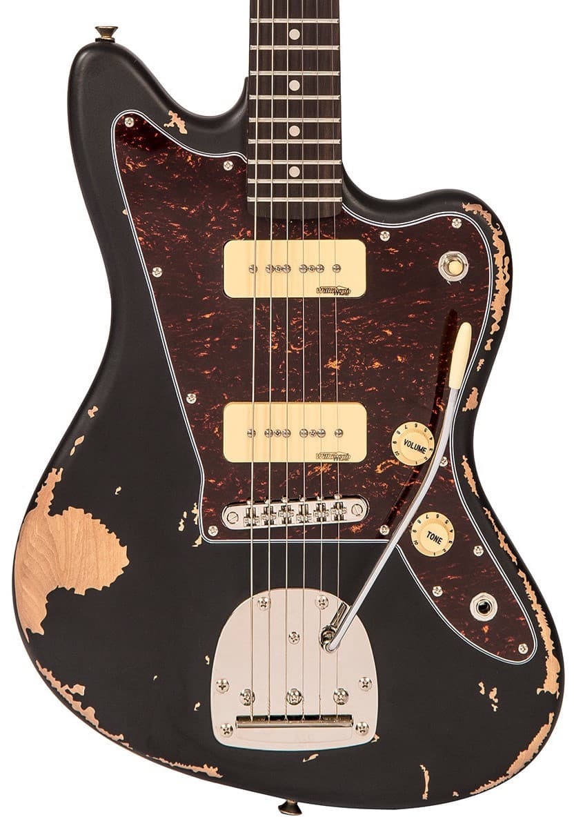VIntage V65V Black Guitarra Eléctrica