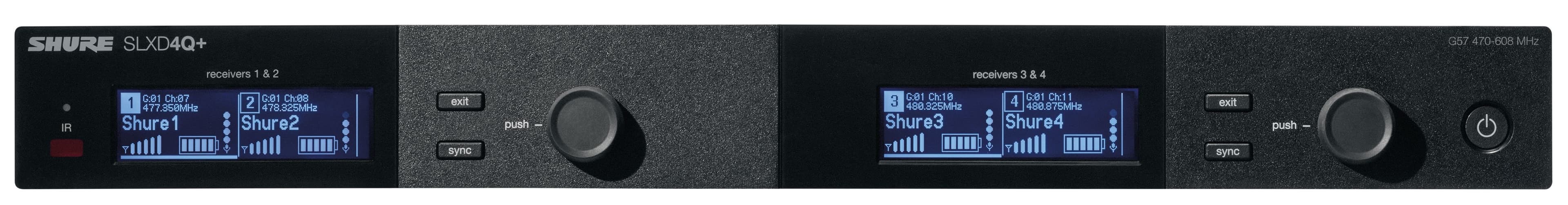 SHURE SLXD4QE G65 Receptor inalambrico SLXD Quadversity G65
