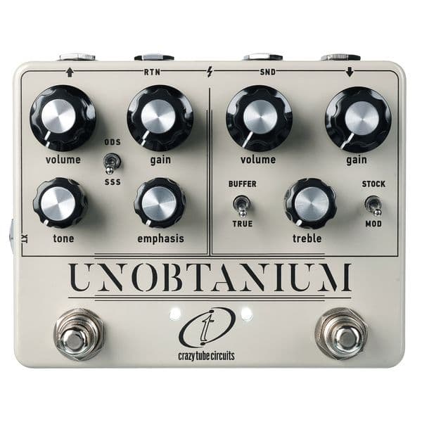Crazy Tube UNOBTANIUM Pedal Overdrive Dual
