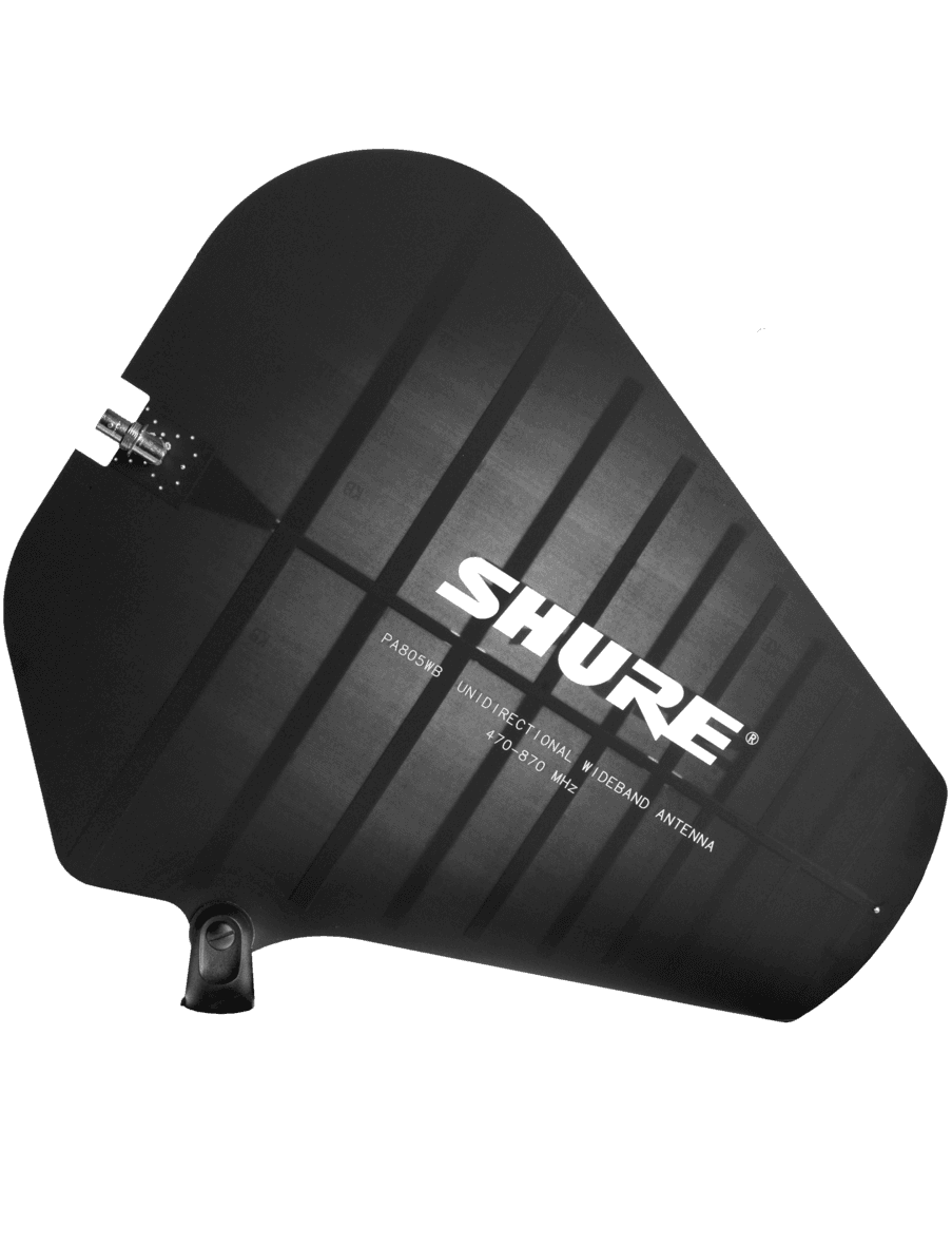 SHURE PA805Z Antena UHF cardioide pasiva 100º para rango. 1240-1930MHz